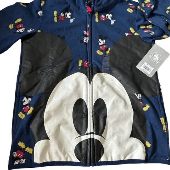 Hoodie Lot with Shirt- Disney Mickey Mouse Youth Size 5/6 Zip Sweatshirt NWT - Picture 4 of 11